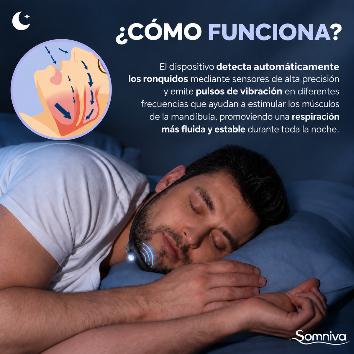Dispositivo inteligente para dormir Somniva™